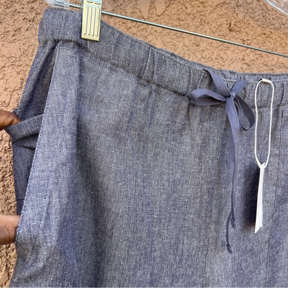 Vince Wide Leg Pants in Blue - Picture 5 of 8